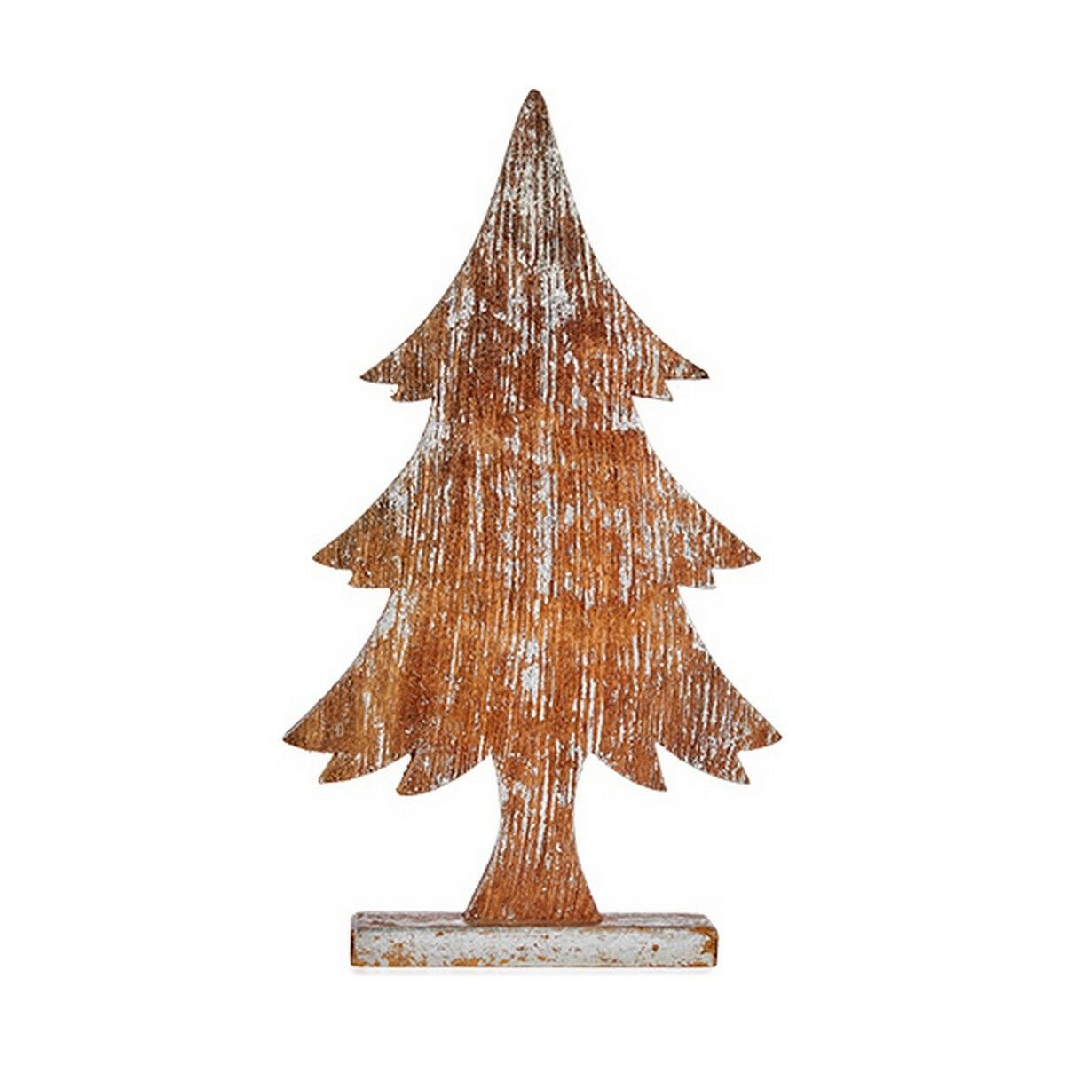Weihnachtsbaum Braun Silberfarben Holz