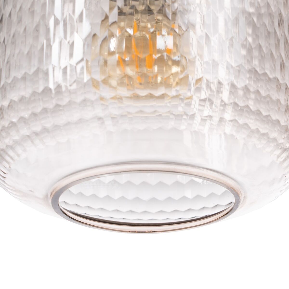 Deckenlampe Kristallglas oval