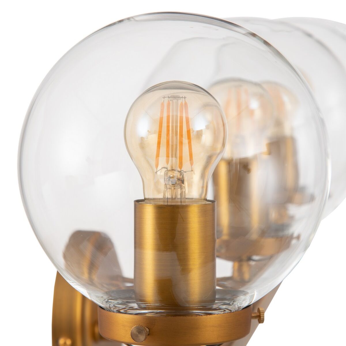 3-fach Wandlampe Gold